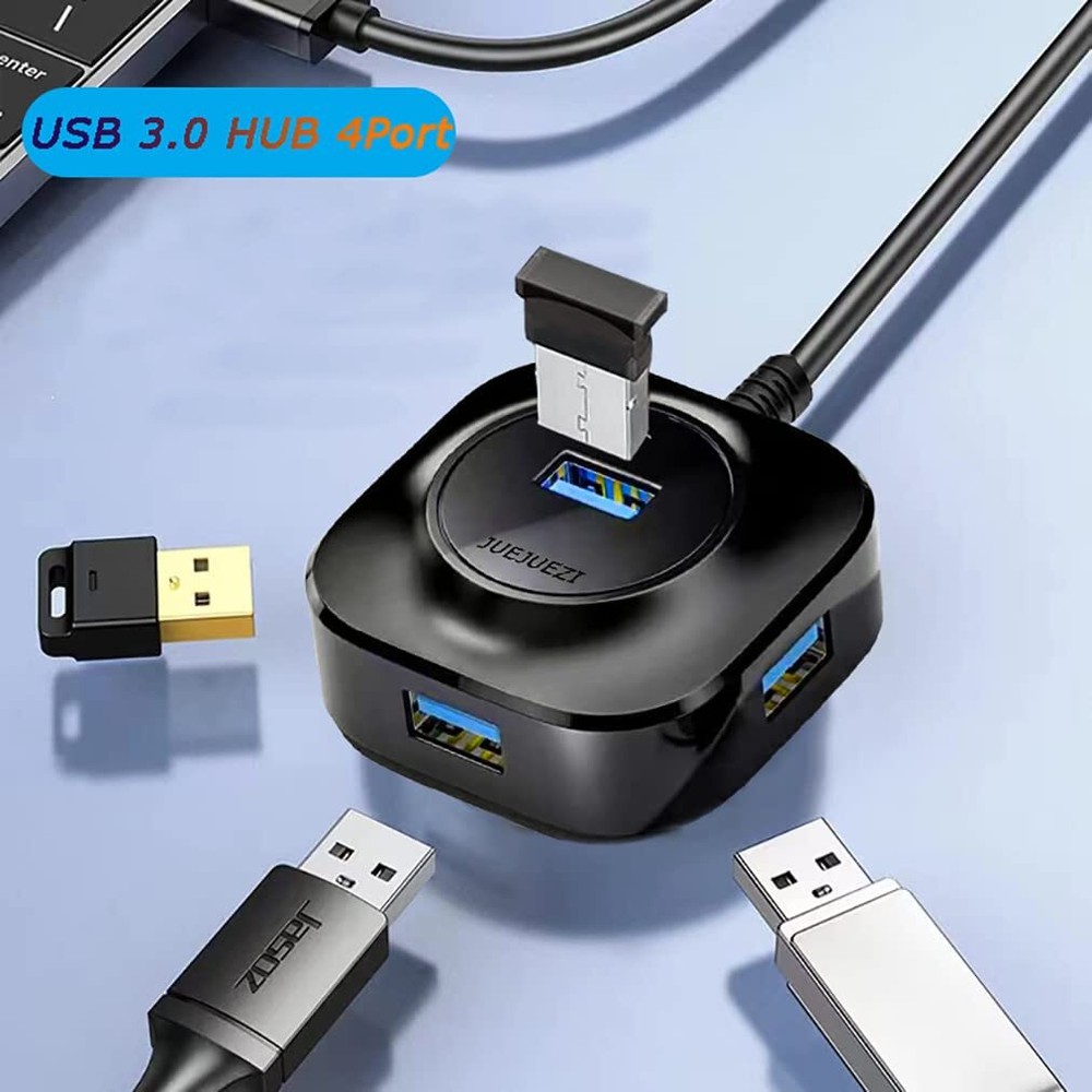 High-Speed USB 3.0 Hub Splitter - 4-Port 5Gbps Expander for Laptop Xbox PC
