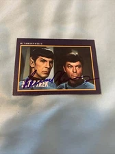 Star Trek Leonard Nimoy Hand Signed Star Trek Card  Autographed
