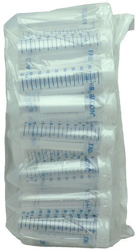 Case Corning Falcon 50 ml tubi centrifuga conica graduati PP tappo bianco 352070 - Foto 3 di 8