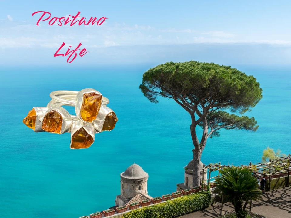 Moda Positano Gioielli - Collezione Zaffiro - Ag 925 con Quarzo Citrino - Immagine 2 di 4