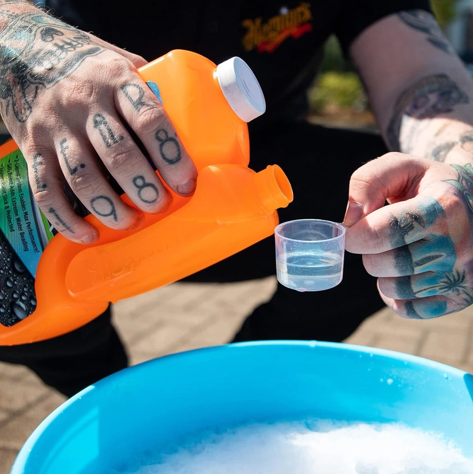 Autowash Set Meguiars Hybrid Ceramic Wash & Wax Shampoo Handschuh Trockentuch - Bild 3 von 4