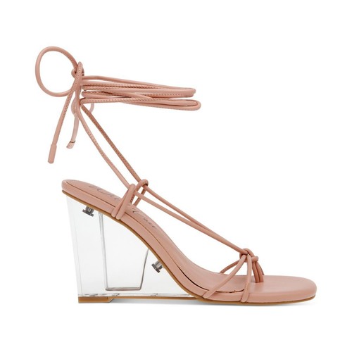 Wild Pair Womens SANTEAGO Strappy Wedge Heels Shoes BHFO 7518 - 第 2/8 張圖片