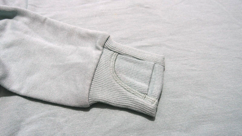 ATHLETA GIRL MINIMALISTIC GREY SWEATSHIRT LONG SLEEVE KANGAROO POCKET Sz XL - 14 - Picture 3 of 6