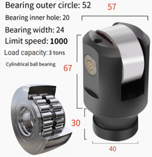 Torno de trabajo de metal de alta resistencia de 25-42 mm de diámetro de montaje mordazas de rodillo de descanso constante