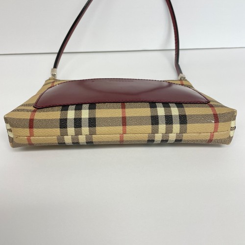BURBERRY Vintage Nova Check Haymarket Mini Shoulder Bag Pochette Handbag - Picture 10 of 15