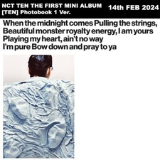 NCT TEN THE FIRST MINI ALBUM TEN Light On Ver +Etc+Tracking Number