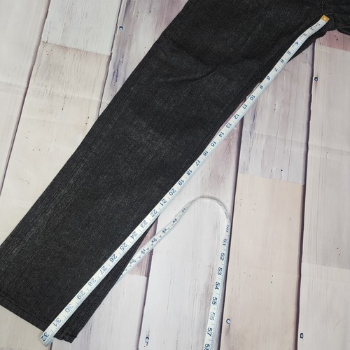 Volcom Mens Jeans Size 28x32 Solver Modern Straight Black denim 30" Actual Waist - Picture 8 of 9