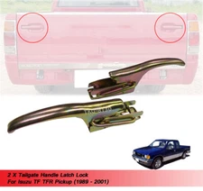 2 X Tailgate Handle Latch Lock Fit Isuzu TF TFR Pickup 1989 - 1999 2000 2001