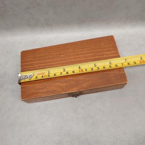 Miniature Traditional Wooden Backgammon Set in Case, Travel Set - Picture 7 of 7