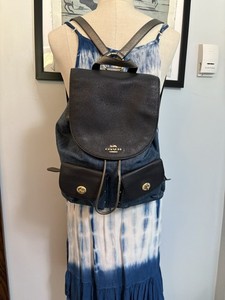 中古】COACH(コーチ) ペブルド レザー ビリー ミニ バックパック