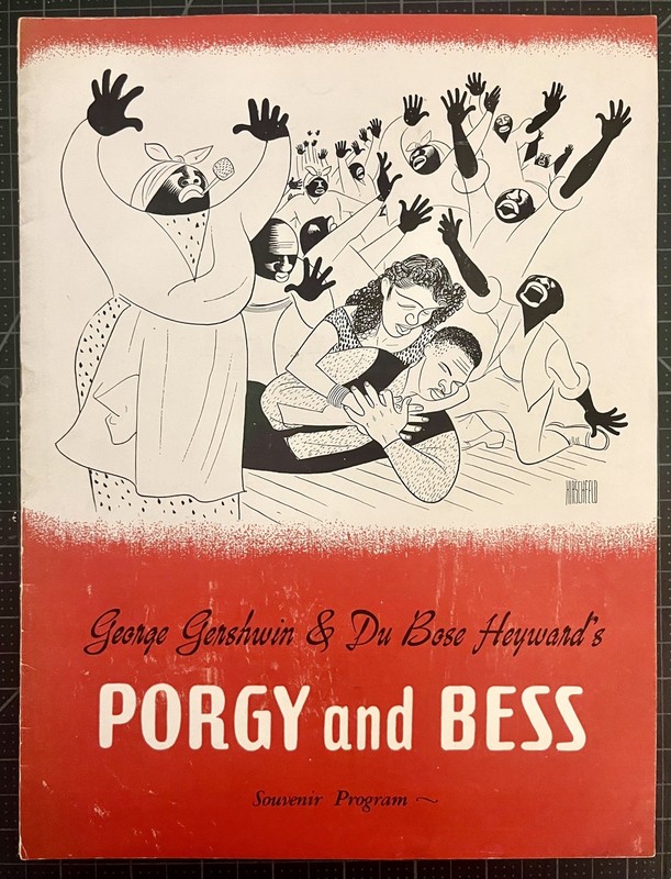 Al Hirschfeld Art Porgy and Bess 1942 Souvenir Program George Ira Gershwin NYC