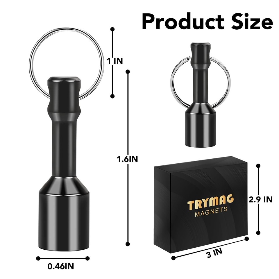 Strong Neodymium Keychain Magnets - Perfect for Testing Jewelry & Tool ...