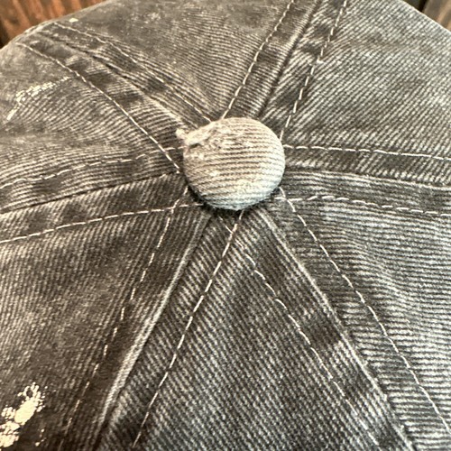 Cappello berretto papà Harley Davidson moto basso profilo grigio vernice invecchiata toppa - Foto 12 di 13