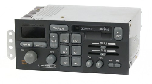 Pontiac Bonneville Grand Am Radio AM FM Cassette 1996-2003 número de pieza 16231672 - Imagen 4 de 7