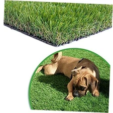 WS Artificial Grass Turf,1,38inch 4 Tone Realistic Synthetic Thick Fake 4FTX6FT