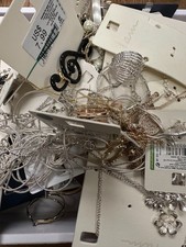Craft Broken Jewelry Lot Statement, Chains and Fashion Jewelry- 5 LBS