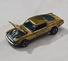 1967 HOT WHEELS REDLINE MUSTANG MATTE TAIL FACTORY PAINTED GOLD DUST BROWN INT