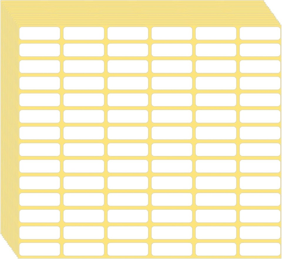 1680 Pcs Matte White Labels Blank Stickers Small Sticky Labels ...