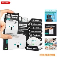 Gentle 99.5 Water Flushable Wipes - Eco-Friendly Baby Care  Travel Essentials