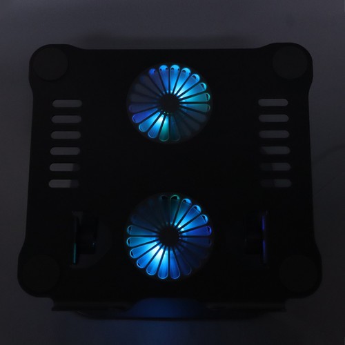Laptop Stand With 2 Cooling Fans Foldable Adjustable Laptop Cooling Stand Fo Hot - Afbeelding 9 van 30
