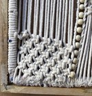 Handmade Cream Beige Macrame Natural Braid Beads Cotton Rope Wall Hanging Frame — photo 9
