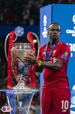 SADIO MANE SIGNED LIVERPOOL FC UCL FINAL WIN 12X8 PHOTO (ACG CERT AG18746)