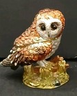 Bejeweled Hinged Barn Owl Trinket Box — photo 1