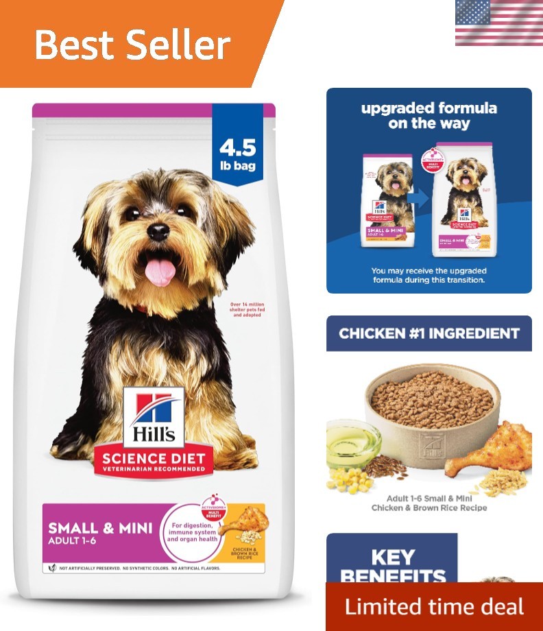 Easy-to-Digest Chicken & Brown Rice Nutrition for Small Bree