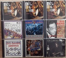 Big Band CD lot of 9 Glenn Miller Benny Goodman Duke Ellington Basie