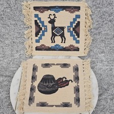 Southwestern Woven Basket Liners Small Country Cowboy Animal Set Made in USA