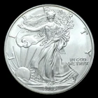 2003  AMERICAN SILVER EAGLE  1  OZ.  PURE FINE SILVER  999 BULLION COIN / EX-UNC