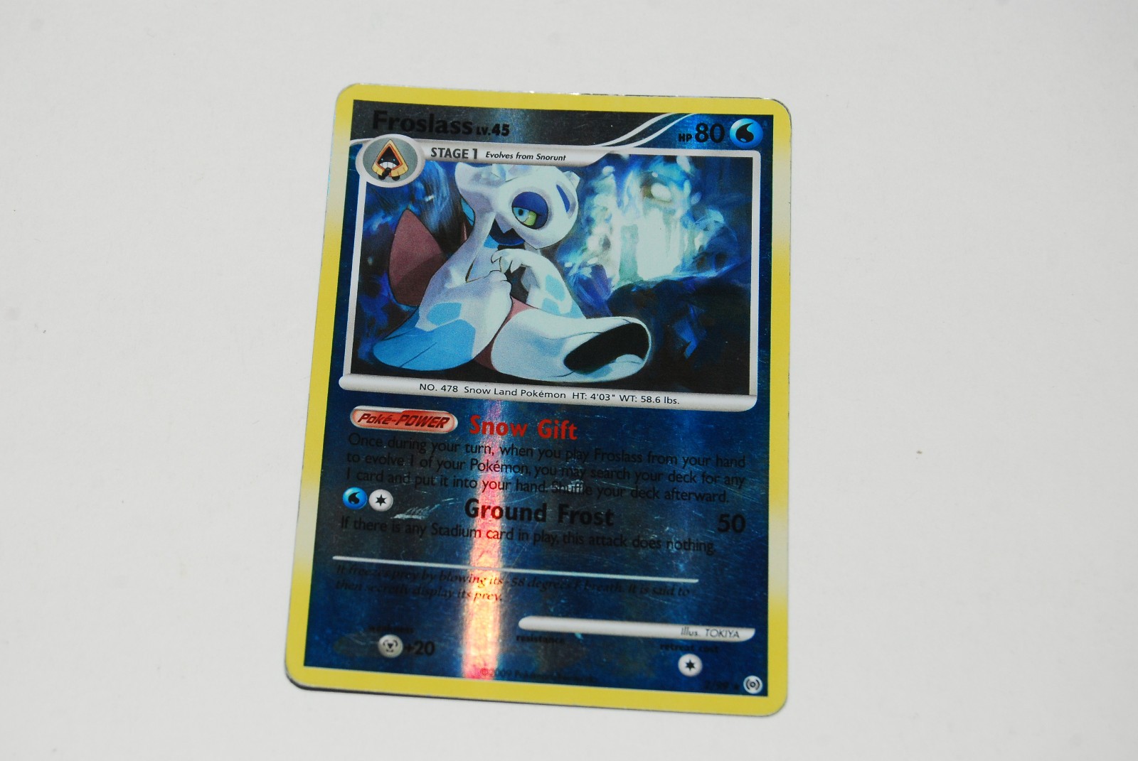 FROSLASS 2/99 Reverse Holo Platinum Arceus 2009 Pokemon Card - MP
