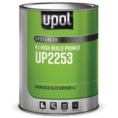 1 Liter System 20 National Rule High Build Primer Black - 4-1 Mixing #UPO2274