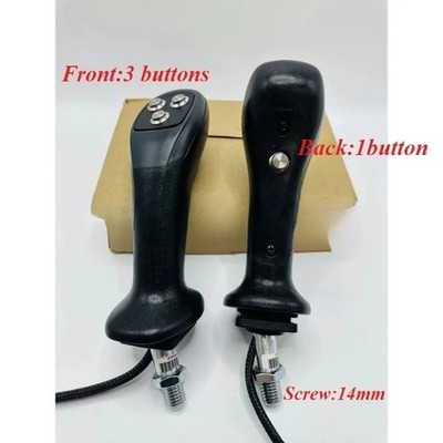 Excavator modified 4 button wood grabbing electronic control joystick handle
