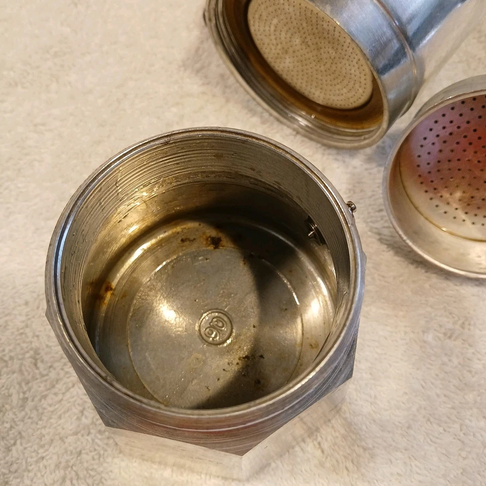 Bialetti Moka Cafetera Estufa Superior Espresso 1 Taza Percolador Italiano Foto 4 de 4