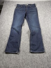 Carhartt Slim Fit Jeans Mens 36x34 Blue Denim Straight Leg Workwear Casual