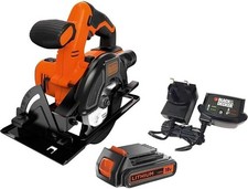 BLACK+DECKER 18V Circular Saw with 1.5Ah Battery and 400mA Charger BDCCS18C1-GB