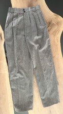 Giorgio Sant Angelo Collectible Gold 100 Wool Women's Pants Size 8 Gray