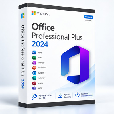 Microsoft Office 2024 Professional Plus Key | 1 PC | 64 Bit | Sofort per E-Mail