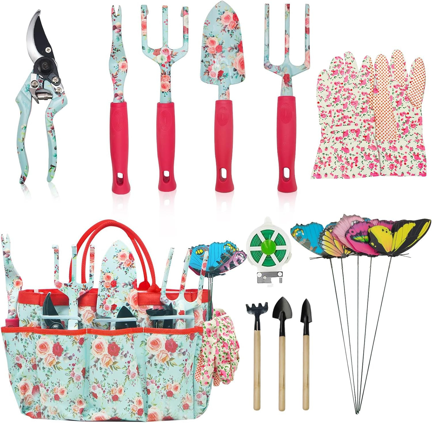 Set Giardinaggio per Famiglia | Kit Manuale Sicuro e Colorato