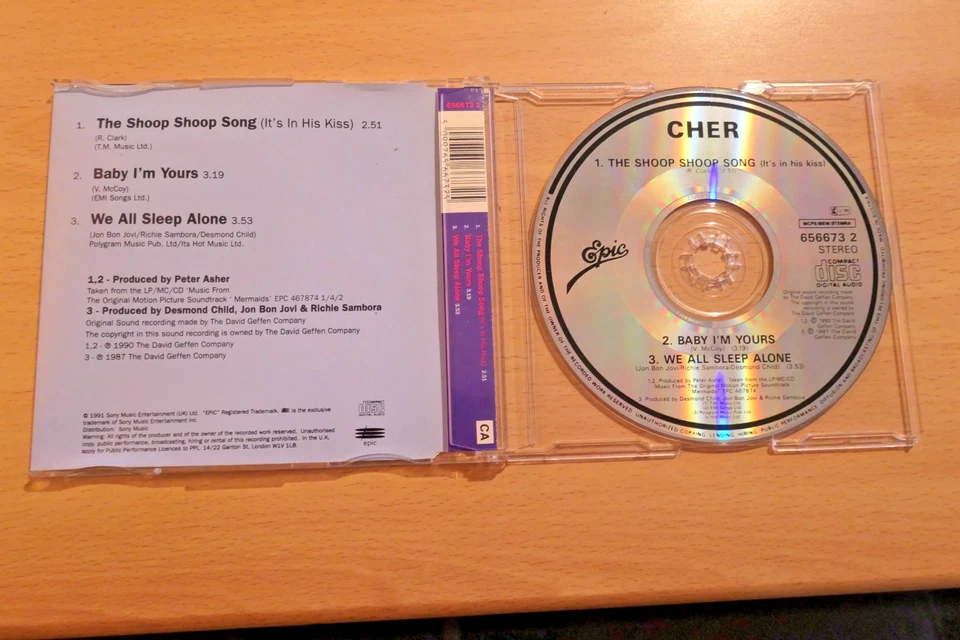 Cher - The Shoop Shoop Song (It's In His Kiss) CDS (1991) VGC. - Image 2 of 2