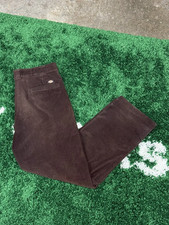Dickies Corduroy Regular Fit Brown Baggy Pants 36 x 32