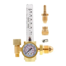 Argon CO2 MIG TIG Flow Meter Gas Regulator Gauge for MIG TIG Welding 0-60CFH ...