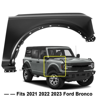 Right Fender For 2021-2023 Ford Bronco Badlands Big Bend Front Passenger Side
