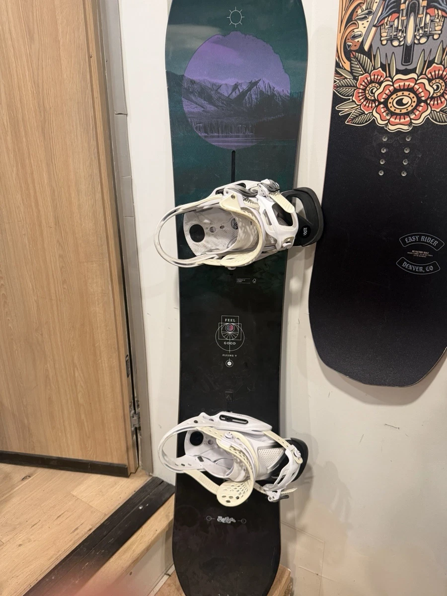 Burton Feelgood Snowboard Flying V (149) with M Lexa bindings | eBay