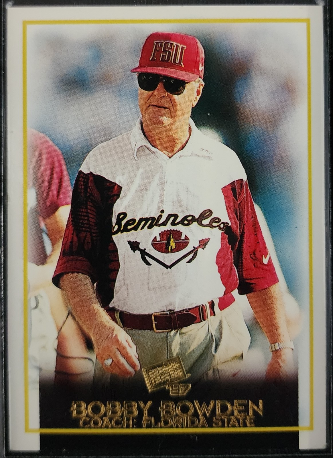 1997 Press Pass - #45 Bobby Bowden Coach Florida State Seminoles Base Set