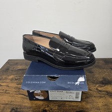 NEW Cole Haan Haverhill Penny Loafer Black Patent Leather W31768 Womens Sz 7.5 B