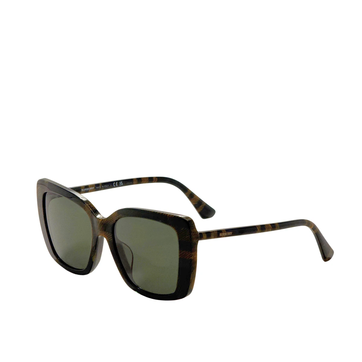 NEW BURBERRY BE4433U 4138/71 SUNGLASSES GREEN UNISEX EYEWEAR BURBERRY BE4433U 41 Burberry BE4433U Sunglasses | LensCrafters main image 3