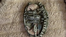 Vintage Siskiyou Belt Buckle The Forgotten Warrior 1989 Military Vietnam Tribute