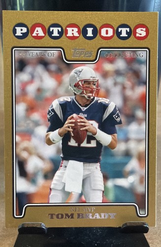 Tom Brady [Gold] #328 2008 Topps card